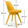 Set Scrivania in Legno - Stile Scandinavo - Andor + Sedia da Pranzo - Stile Scandinavo - Denisse image 7