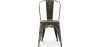 Sedia da pranzo - Design industriale - Acciaio e legno - Nuova edizione - Stylix image 7