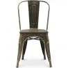 Sedia da pranzo - Design industriale - Acciaio e legno - Nuova edizione - Stylix image 7