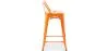 Sgabello da bar con schienale - Design industriale - 60cm - Nuova edizione - Stylix image 7