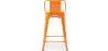 Sgabello da bar con schienale - Design industriale - 60cm - Nuova edizione - Stylix image 7