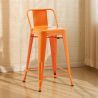 Sgabello da bar con schienale - Design industriale - 60cm - Nuova edizione - Stylix image 7