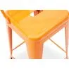 Sgabello da bar con schienale - Design industriale - 60cm - Nuova edizione - Stylix image 7