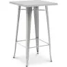 Tavolino sgabello quadrato - Stile Industriale - 100 cm - Galla image 7