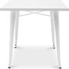 Tavolo da pranzo rettangolare - Stile Industriale - Metallo bianco - Ashi image 7
