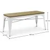 Panca - Design Industriale - Legno e Metallo - Stylix image 7