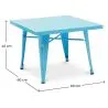 Tavolino per bambini - Stile Industriale - Metallo - 60cm - Nuova edizione - Stylix image 7
