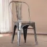 Sedia da pranzo - Design industriale - Acciaio - Nuova edizione - Stylix image 7