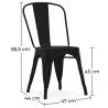 Sedia da pranzo - Design industriale - Acciaio - Nuova edizione - Stylix image 7
