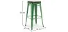 Sgabello da bar - Design industriale - Legno e acciaio - 76 cm - Nuova edizione- Stylix image 7