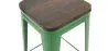 Sgabello da bar - Design industriale - Legno e acciaio - 76 cm - Nuova edizione- Stylix image 7