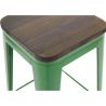 Sgabello da bar - Design industriale - Legno e acciaio - 76 cm - Nuova edizione- Stylix image 7
