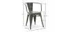 Sedia da pranzo con braccioli - Design industriale - Acciaio - Nuova edizione - Stylix image 7