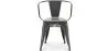 Sedia da pranzo con braccioli - Design industriale - Acciaio - Nuova edizione - Stylix image 7