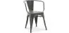 Sedia da pranzo con braccioli - Design industriale - Acciaio - Nuova edizione - Stylix image 7