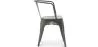 Sedia da pranzo con braccioli - Design industriale - Acciaio - Nuova edizione - Stylix image 7