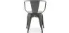 Sedia da pranzo con braccioli - Design industriale - Acciaio - Nuova edizione - Stylix image 7