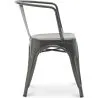 Sedia da pranzo con braccioli - Design industriale - Acciaio - Nuova edizione - Stylix image 7