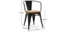 Sedia da pranzo con braccioli - Design industriale - Legno e acciaio - Nuova edizione - Stylix image 7