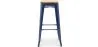 Sgabello da bar - Design industriale - Legno e acciaio - 76cm - Nuova edizione - Stylix image 7