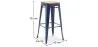 Sgabello da bar - Design industriale - Legno e acciaio - 76cm - Nuova edizione - Stylix image 7