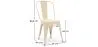 Sedia da pranzo - Design industriale - Acciaio - Opaco - Nuova edizione -Stylix image 7