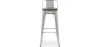 Sgabello da bar - Design industriale - Legno e Acciaio - 76cm - Stylix image 7
