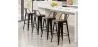 Sgabello da bar - Design industriale - Legno e Acciaio - 76cm - Stylix image 7