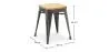 Sgabello da bar di design industriale - Legno e acciaio - 45cm - Nuova edizione - Stylix image 7