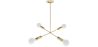 Lampada a soffitto dorata - Lampada a sospensione - 4 bracci - Retan

 image 7