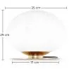 Lampada da tavolo - Lampada da salotto - Sfera di cristallo - Bale image 7