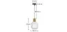 Lampada a Soffitto in Legno e Vetro - Lampada a Sospensione - Bumba image 7