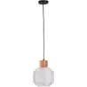 Lampada a Soffitto in Legno e Vetro - Lampada a Sospensione - Bumba image 7