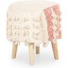 Sgabello Pouf Rotondo - Stile Boho Bali - Batty  image 7