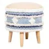 Sgabello Pouf Rotondo - Stile Boho Bali - Josephine  image 7