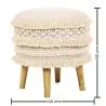 Sgabello Pouf Rotondo - Stile Boho Bali - Jenny  image 7