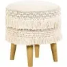 Sgabello Pouf Rotondo - Stile Boho Bali - Debra  image 7