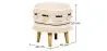 Sgabello Pouf Rotondo - Stile Boho Bali - Juliet image 7