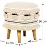 Sgabello Pouf Rotondo - Stile Boho Bali - Juliet image 7