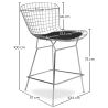 Sgabello di design con griglia in metallo - Lived image 7