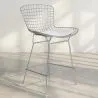 Sgabello di design con griglia in metallo - Lived image 7