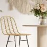 Sgabello da bar in rattan - Stile Boho Bali - Tray image 7