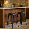 Sgabello da bar - Design industriale - Acciaio opaco - 60cm - Nuova edizione - Stylix image 7