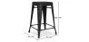Sgabello da bar - Design industriale - Acciaio opaco - 60cm - Nuova edizione - Stylix image 7