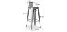 Sgabello da bar con schienale - Design industriale - 76 cm - Nuova edizione - Stylix image 7