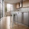 Sgabello da bar con schienale - Design industriale - 76 cm - Nuova edizione - Stylix image 7