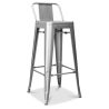 Sgabello da bar con schienale - Design industriale - 76 cm - Nuova edizione - Stylix image 7