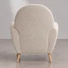 Poltrona con braccioli - Rivestita in tessuto bouclé - Belise image 7