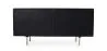 Credenza Vintage Nera - 2 Sportelli - Legno e Acciaio - Huisu image 7