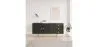 Credenza Vintage Nera - 2 Sportelli - Legno e Acciaio - Huisu image 7